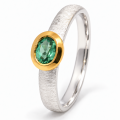 Ring Turmalin teilvergoldet 5µ