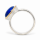 Ring Lapis Lazuli partly gold-plated 5µ