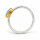 Ring precious opal partly gold-plated 5µ