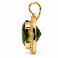 Tourmaline Pendant, 9.4 ct, Diamond, 0.27 ct, 585 Gold (4.1 g)