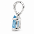 Pendentif aigue-marine, en argent sterling 925