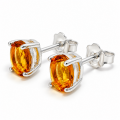 Boucles doreilles en citrine