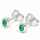 Emerald stud earrings