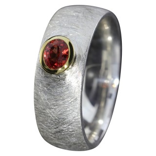 Ring Roter Saphir 750er Goldfassung 0,5g