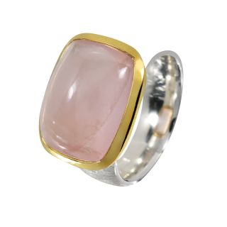 Ring rose quartz