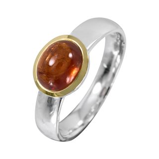 Ring Spessartin Granat vergoldet 5&micro; micron