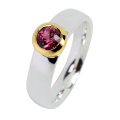 Ring Granat vergoldet 5µ micron