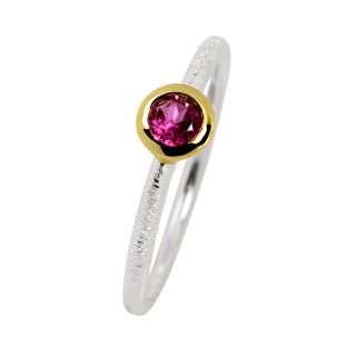 Ring Turmalin teilvergoldet 5&micro;