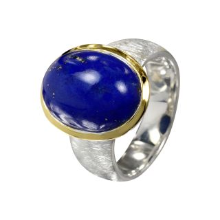 Ring Lapis Lazuli vergoldet 5&micro;