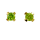 Ear Studs Peridot gold plated 5µ
