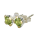 Ear Studs Peridot gold plated 5µ