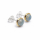 Ear Studs Labradorite partly gold plated 5µ