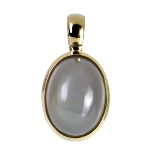 Pendentif pierre de lune plaqué or 5µ