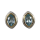 Ohrstecker Blauer Topas teilvergoldet 5µ