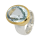 Ring Aquamarin teilvergoldet 5µ