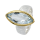 Ring Aquamarin teilvergoldet 5µ