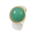 Ring chrysoprase partly gold-plated 5µ