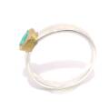 Ring Edelopal teilvergoldet 5µ