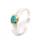 Ring precious opal partly gold-plated 5µ