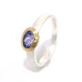 Ring Tansanit - vergoldet 5µ