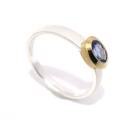 Ring Tansanit - vergoldet 5µ
