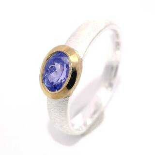 Ring tanzanite partlygold-plated 5µ