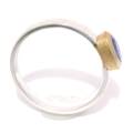 Ring tanzanite partlygold-plated 5µ