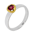 Ring Turmalin teilvergoldet 5µ