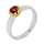 Ring tourmaline partly gold-plated 5µ