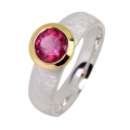 Ring Turmalin teilvergoldet 5µ