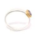 Ring tanzanite partly gold-plated 5µ