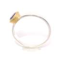 Ring tanzanite partly gold-plated 5µ