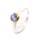 Ring tanzanite partly gold-plated 5µ